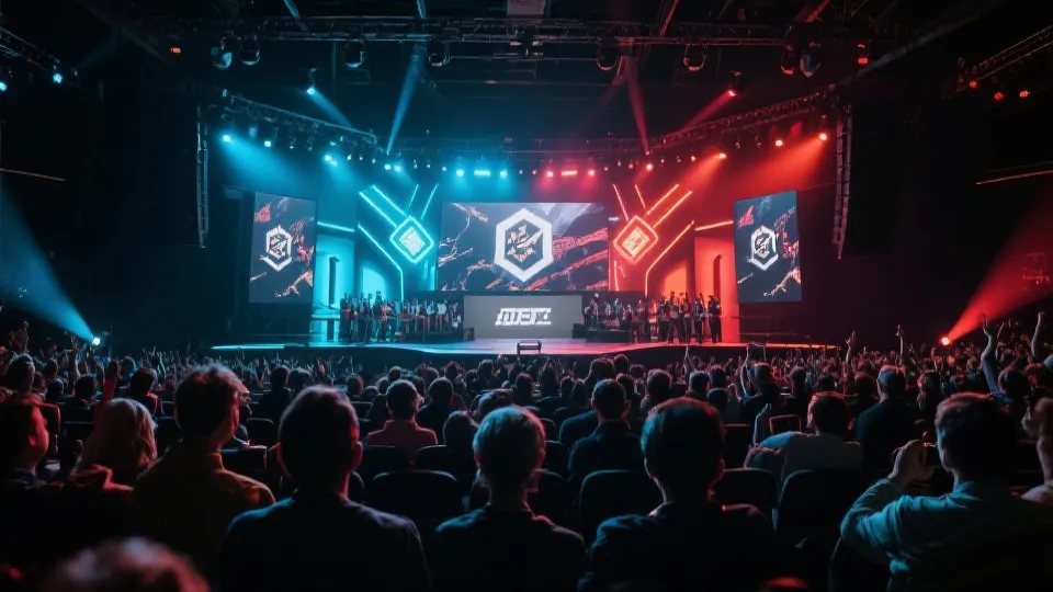 LPL赛场直播画面