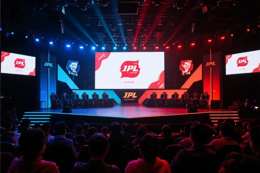 LPL英雄联盟赛事现场舞台