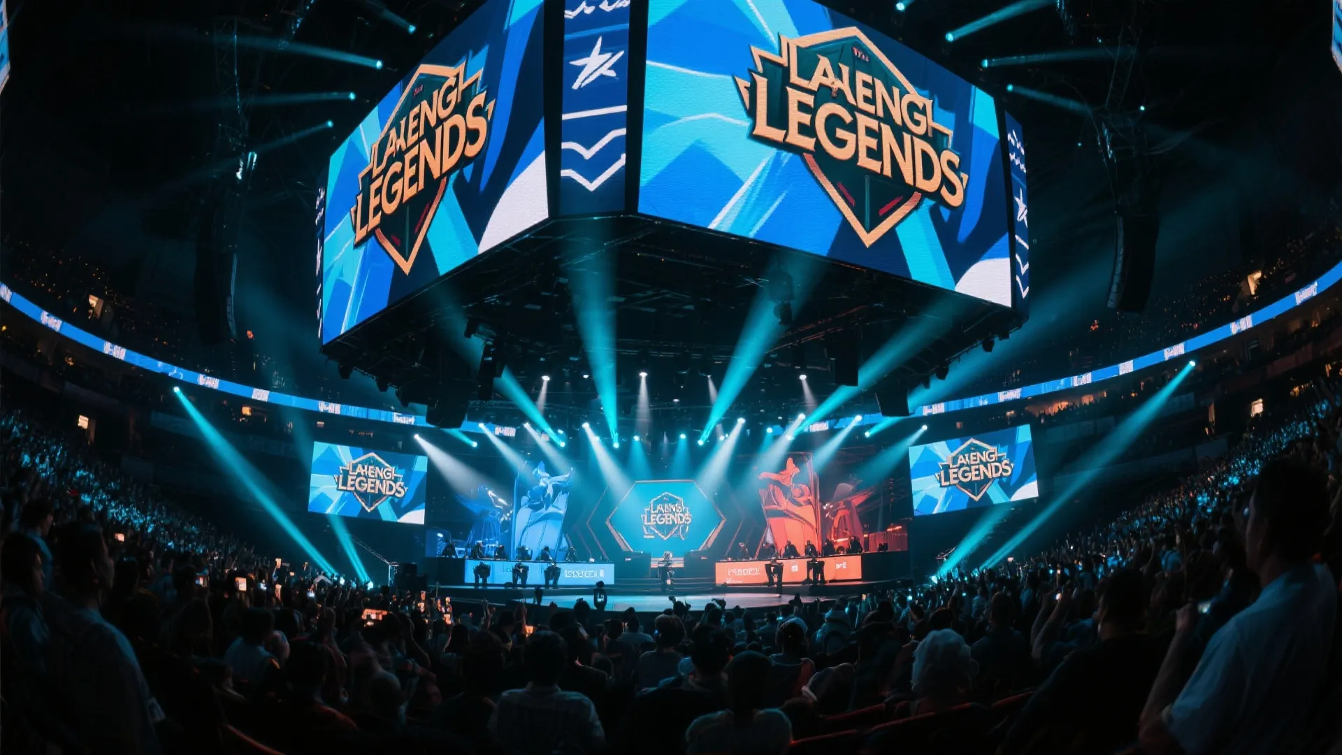 LPL英雄联盟赛事 现场盛况